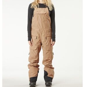 Picture U62 Snow Bib Pants Brown Black Waterproof Insulated Snowboard X-Small